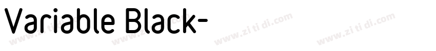 Variable Black字体转换